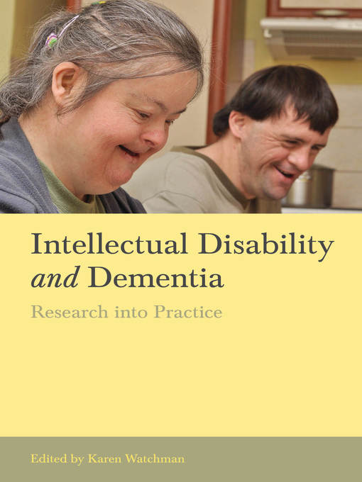 Title details for Intellectual Disability and Dementia by Trevor Chan - Available